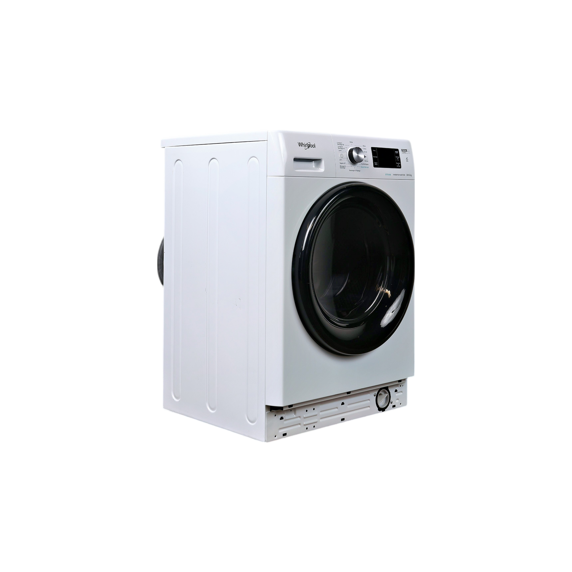 Lave-Linge Sechant 8 kg Reconditionné WHIRLPOOL FFWDB864369BVFR : vue du côté droit