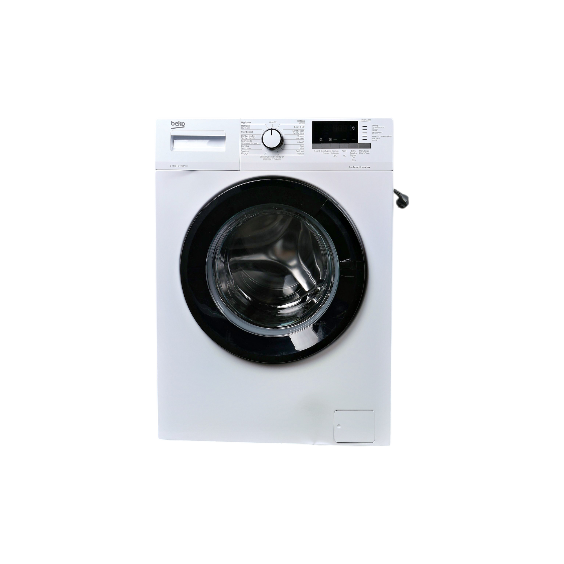 Lave-Linge Hublot 8 kg Reconditionné BEKO WTV87112BC1 : vue de face