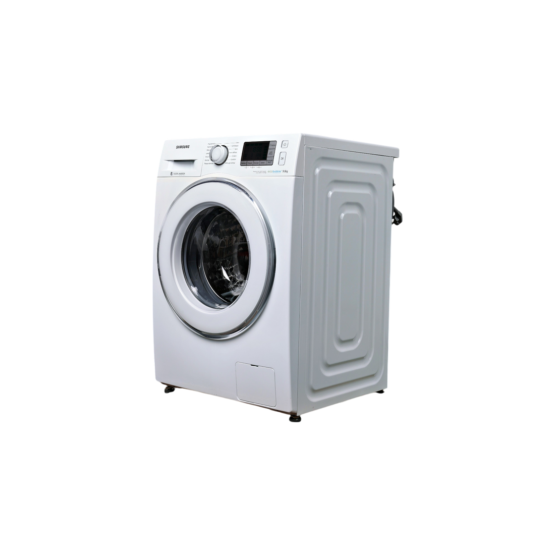 Lave-Linge Hublot 9 kg Reconditionné SAMSUNG WF90F5E5U4W : vue du côté gauche
