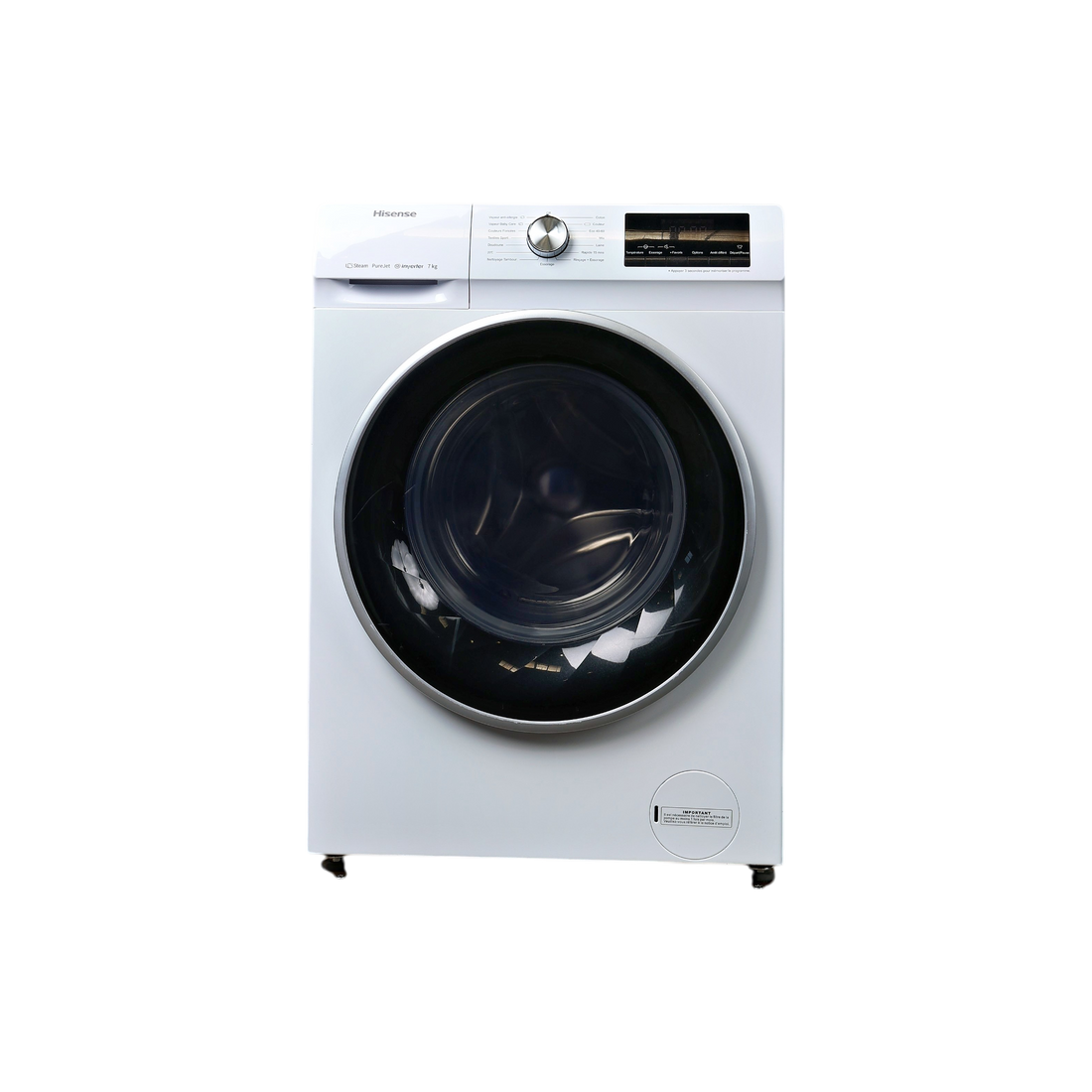 Lave-Linge Hublot 7 kg Reconditionné HISENSE W714QY : vue de face
