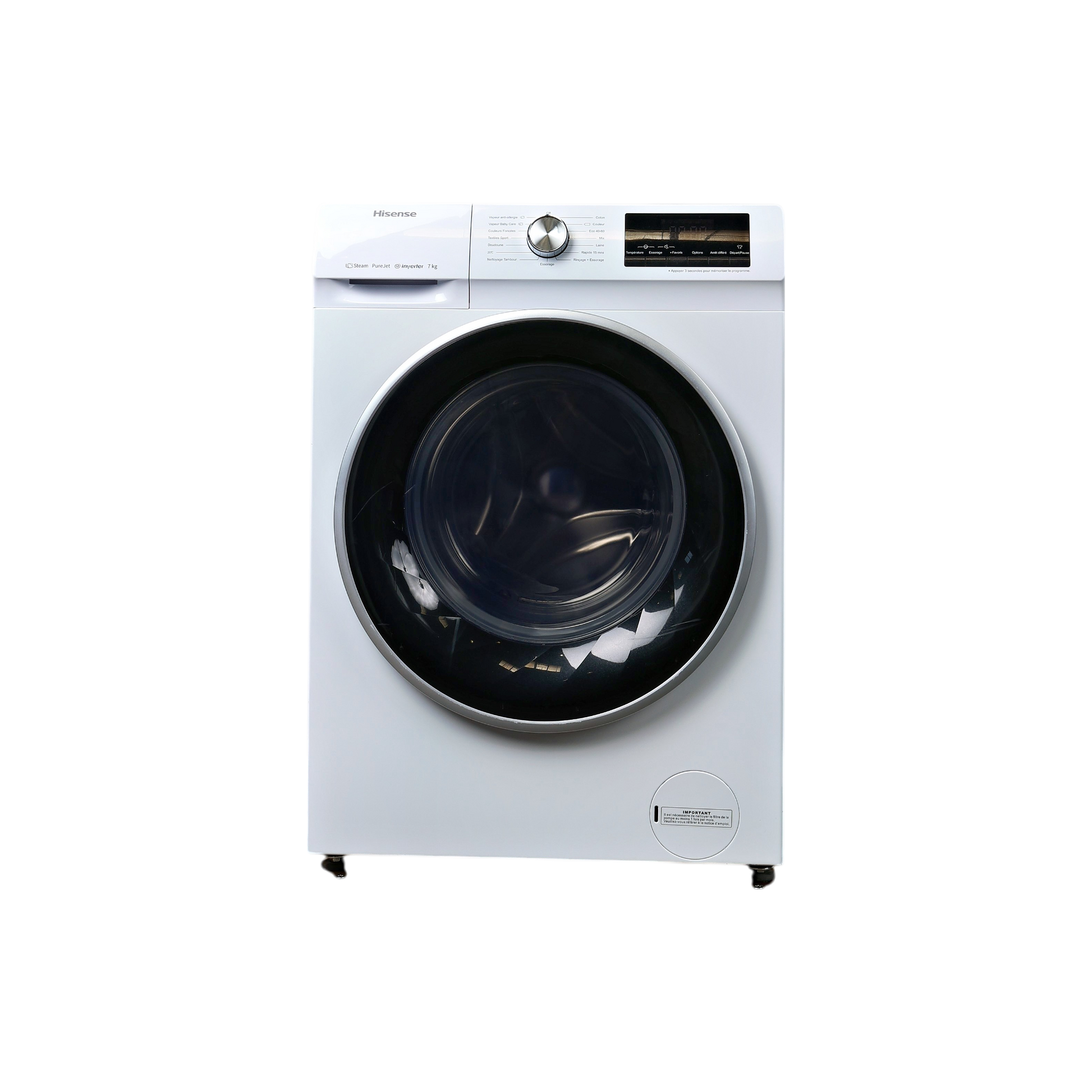 Lave-Linge Hublot 7 kg Reconditionné HISENSE W714QY : vue de face