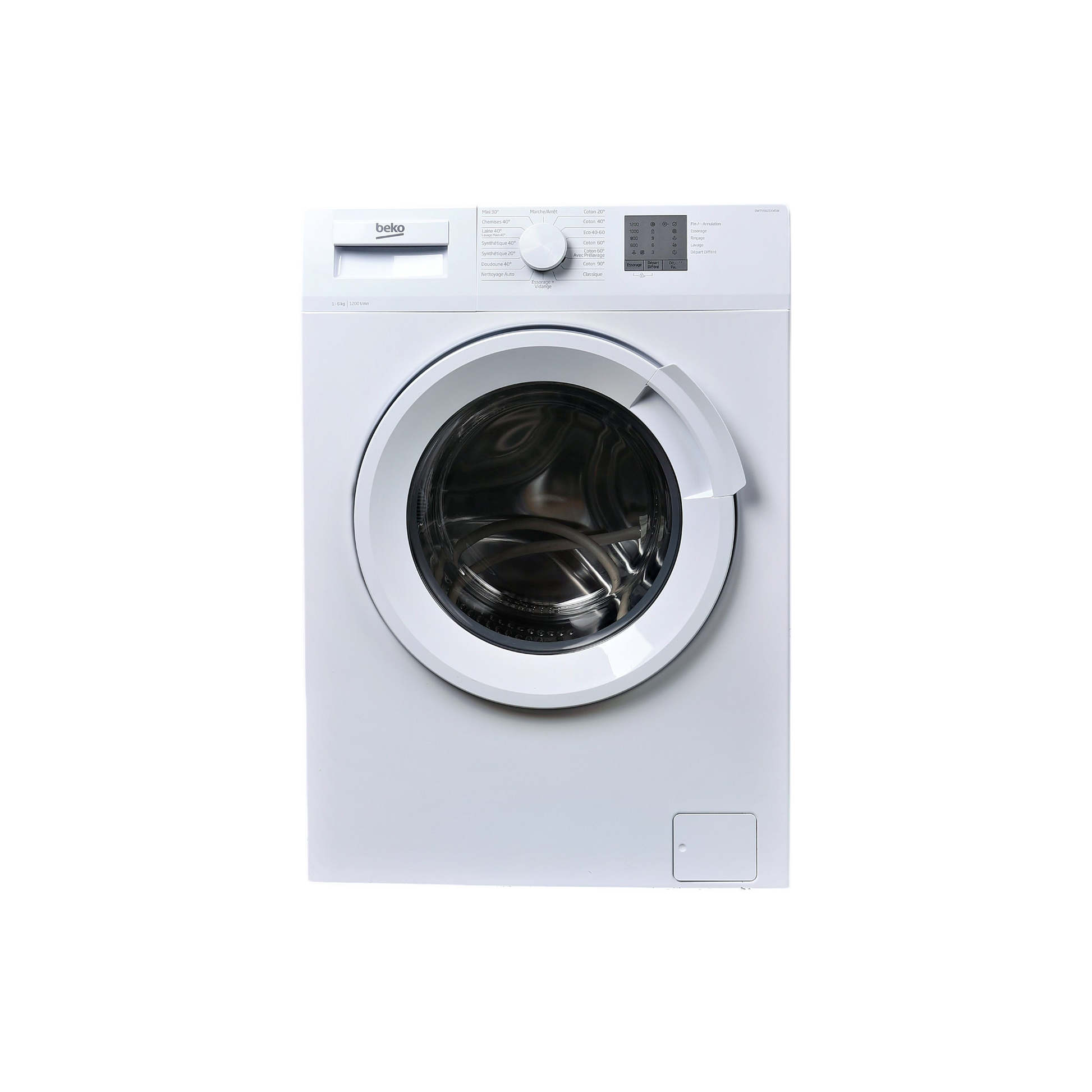 Lave-Linge Hublot 6 kg Reconditionné BEKO DWTV6621XW1W : vue de face
