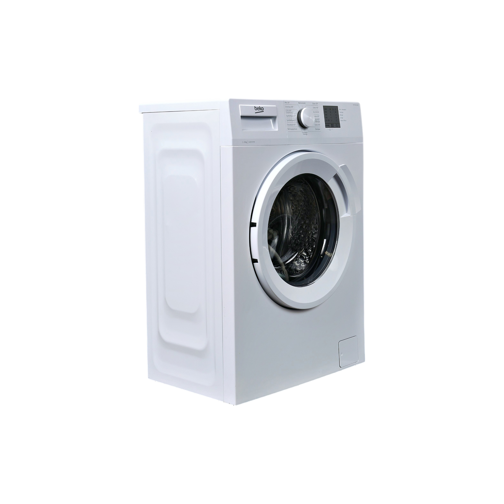 Lave-Linge Hublot 6 kg Reconditionné BEKO DWTV6621XW1W : vue du côté droit