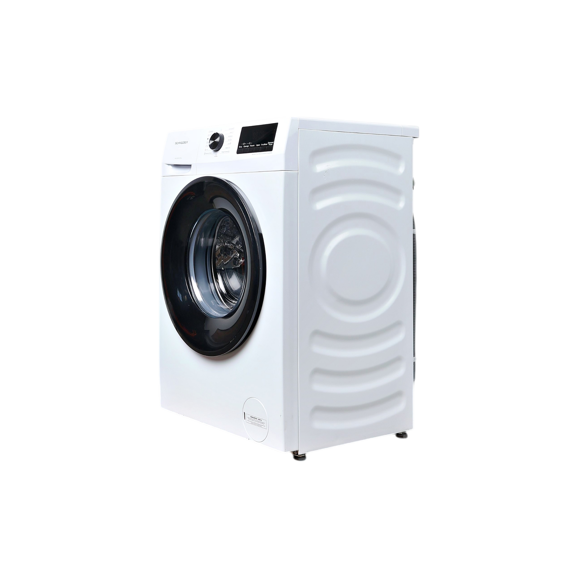 Lave-Linge Hublot 8 kg Reconditionné SCHNEIDER SCLLF814VAW : vue du côté gauche