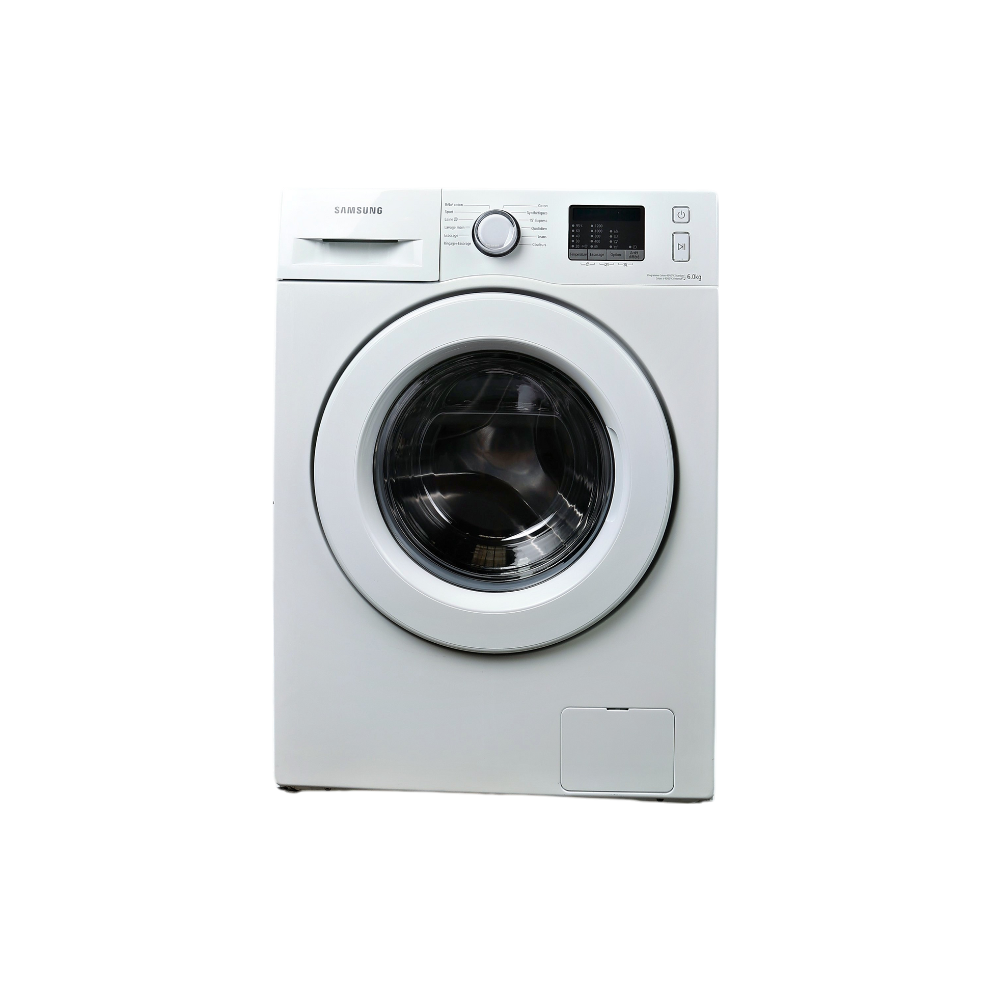 Lave-Linge Hublot 6 kg Reconditionné SAMSUNG WF60F4E0N2W : vue de face