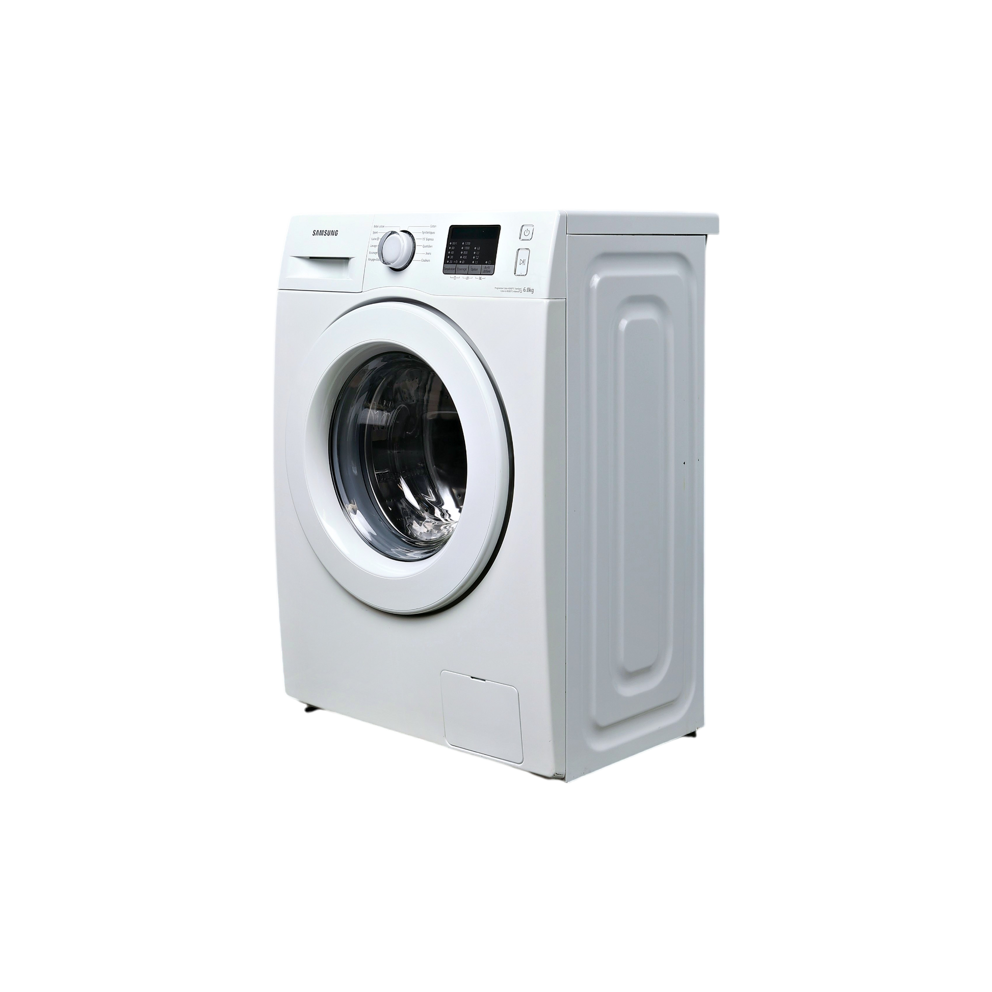 Lave-Linge Hublot 6 kg Reconditionné SAMSUNG WF60F4E0N2W : vue du côté gauche