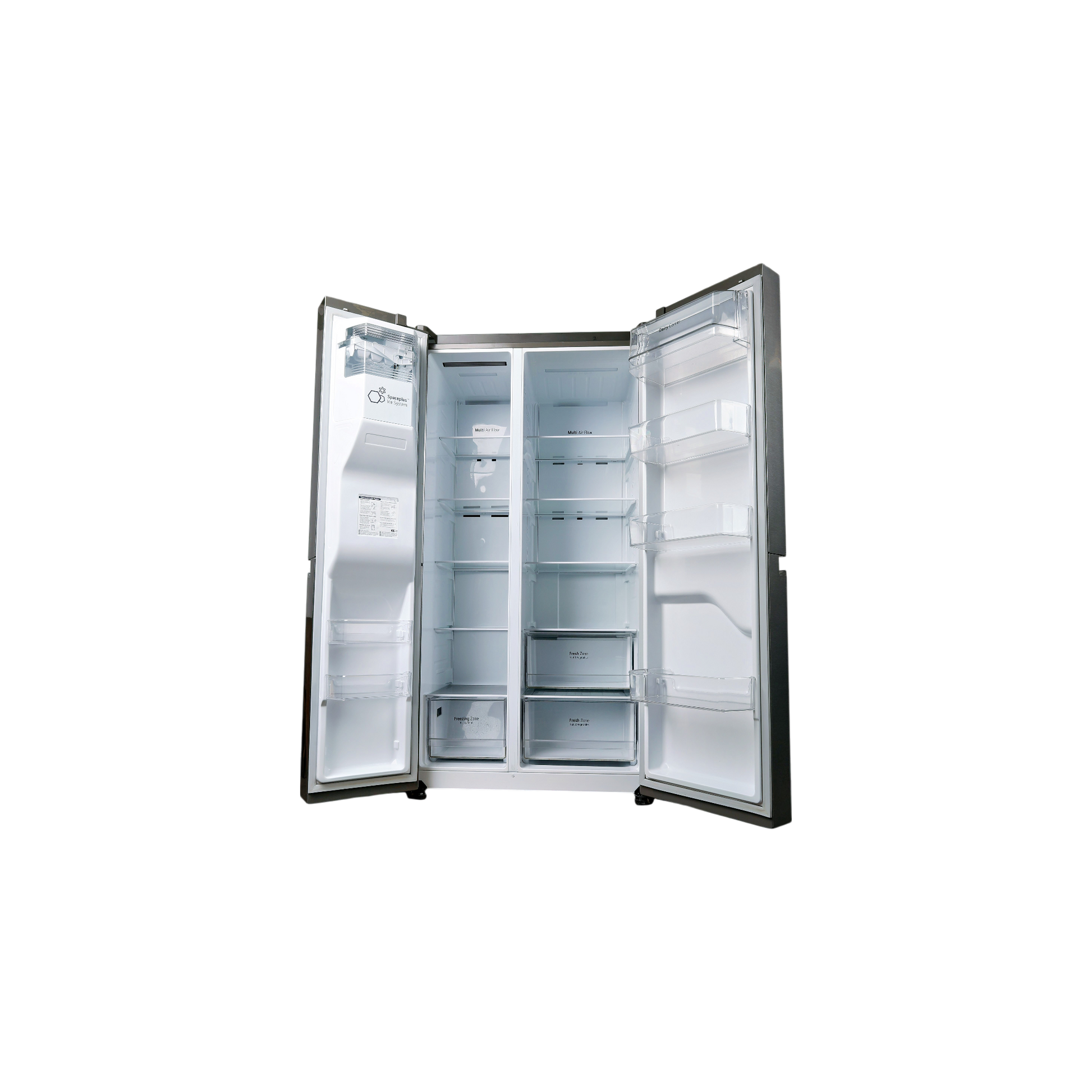 Réfrigérateur Américain 634 L Reconditionné LG GSLV30DSXF : vue de l'intérieur