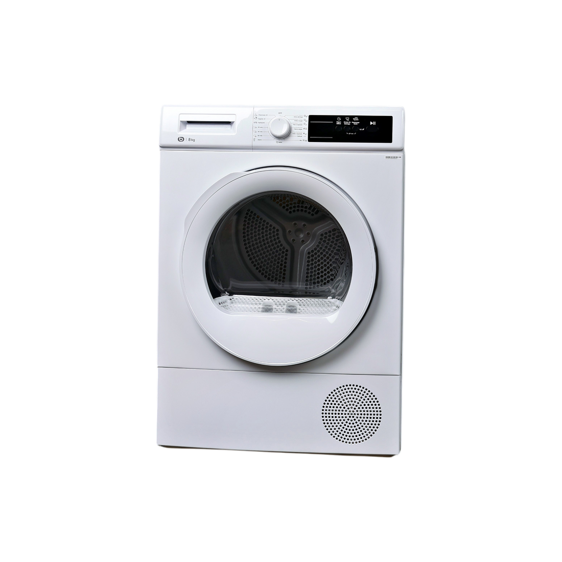 Seche-Linge Pompe À Chaleur 8 kg Reconditionné ESSENTIEL B ESLHP8-3B : vue de face