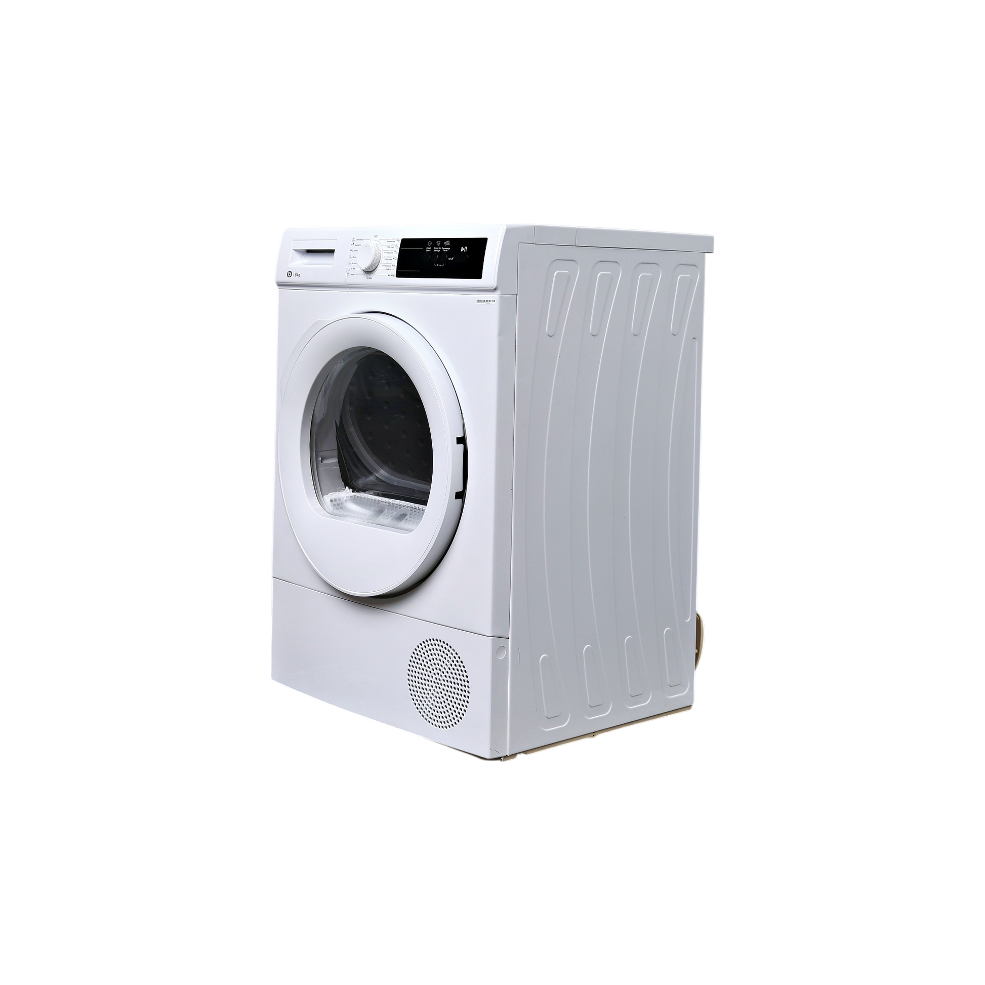 Seche-Linge Pompe À Chaleur 8 kg Reconditionné ESSENTIEL B ESLHP8-3B : vue du côté gauche