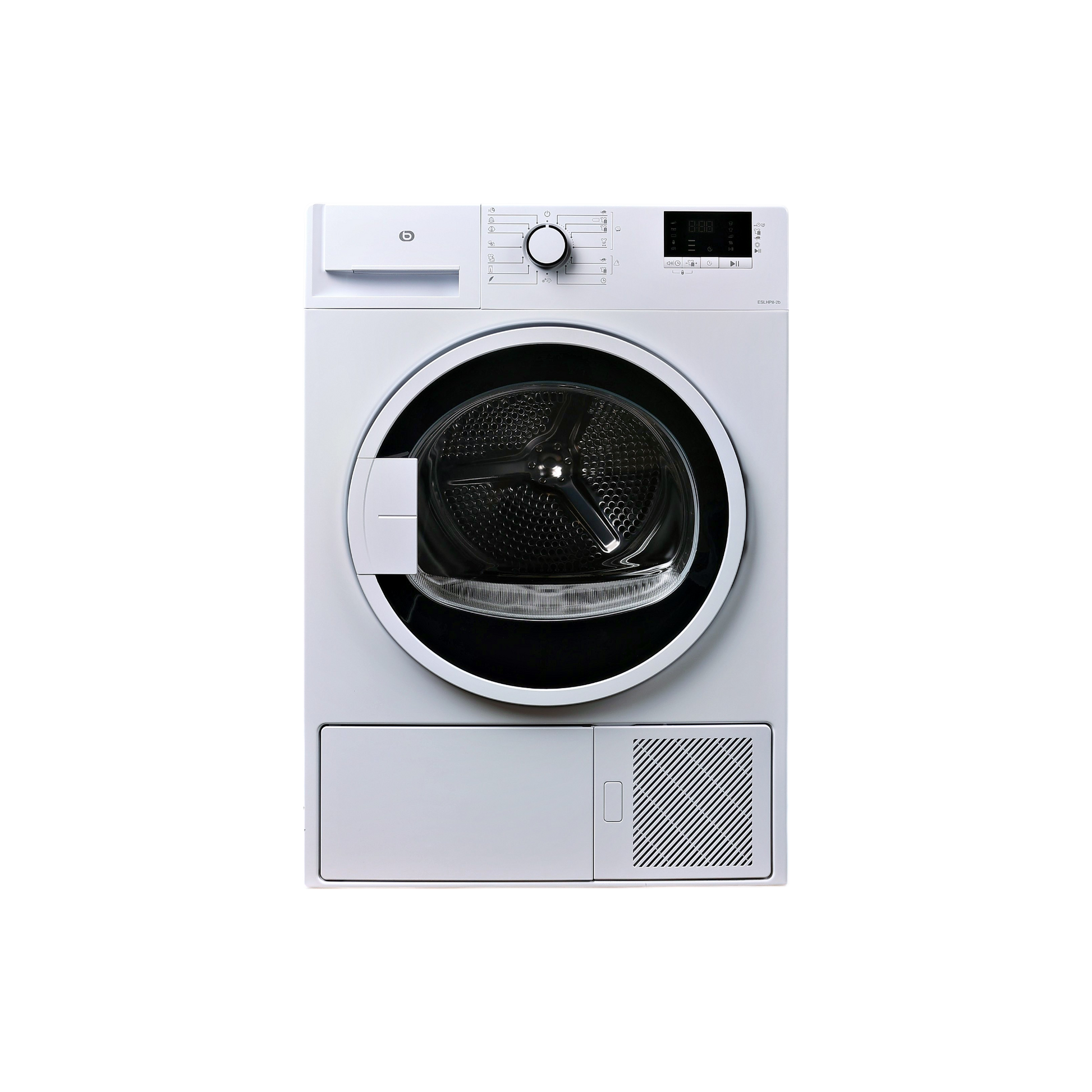 Seche-Linge Pompe À Chaleur 8 kg Reconditionné ESSENTIEL B ESLHP8-2B : vue de face