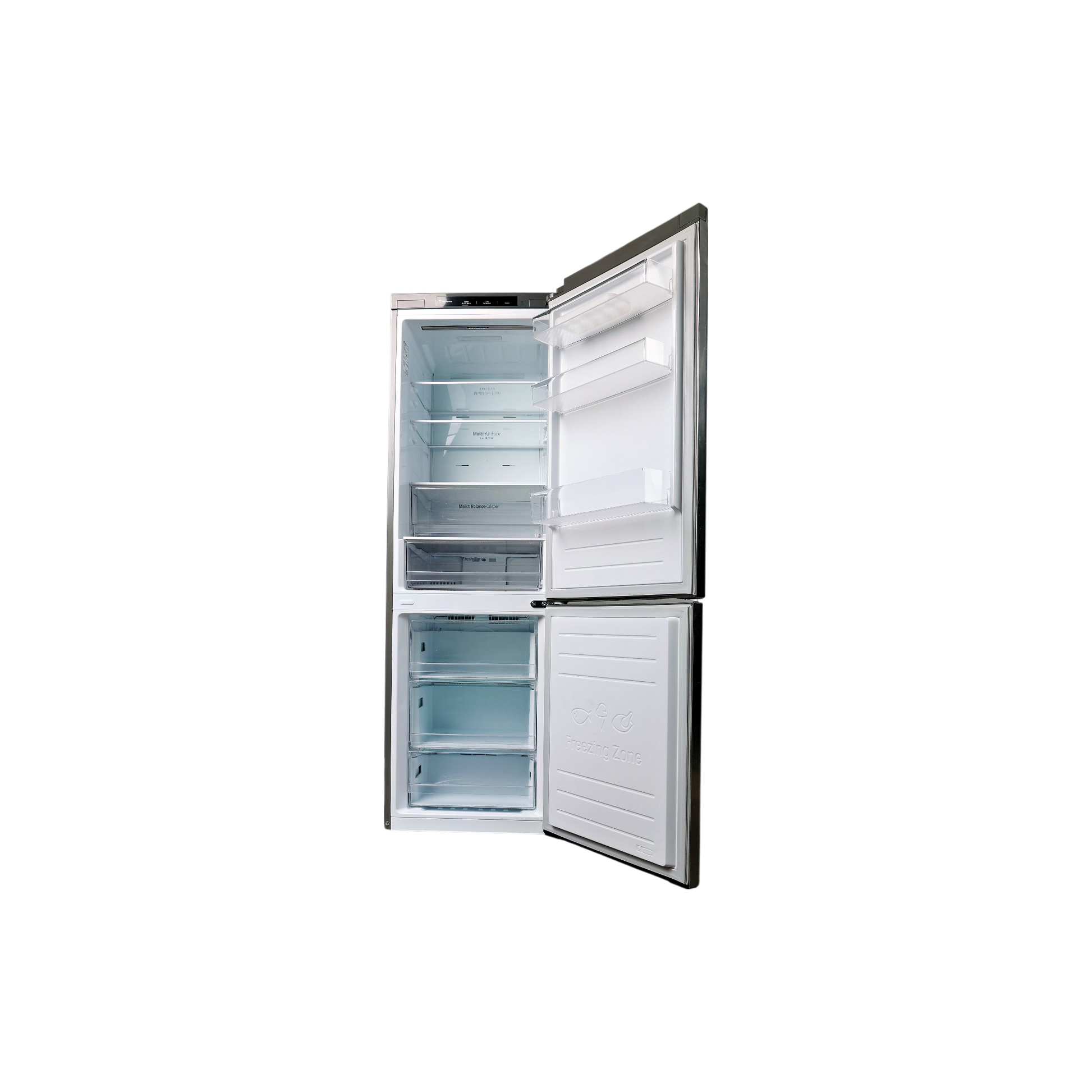 Réfrigérateur Avec Congélateur 341 L Reconditionné LG GBB61PZJEN : vue de l'intérieur