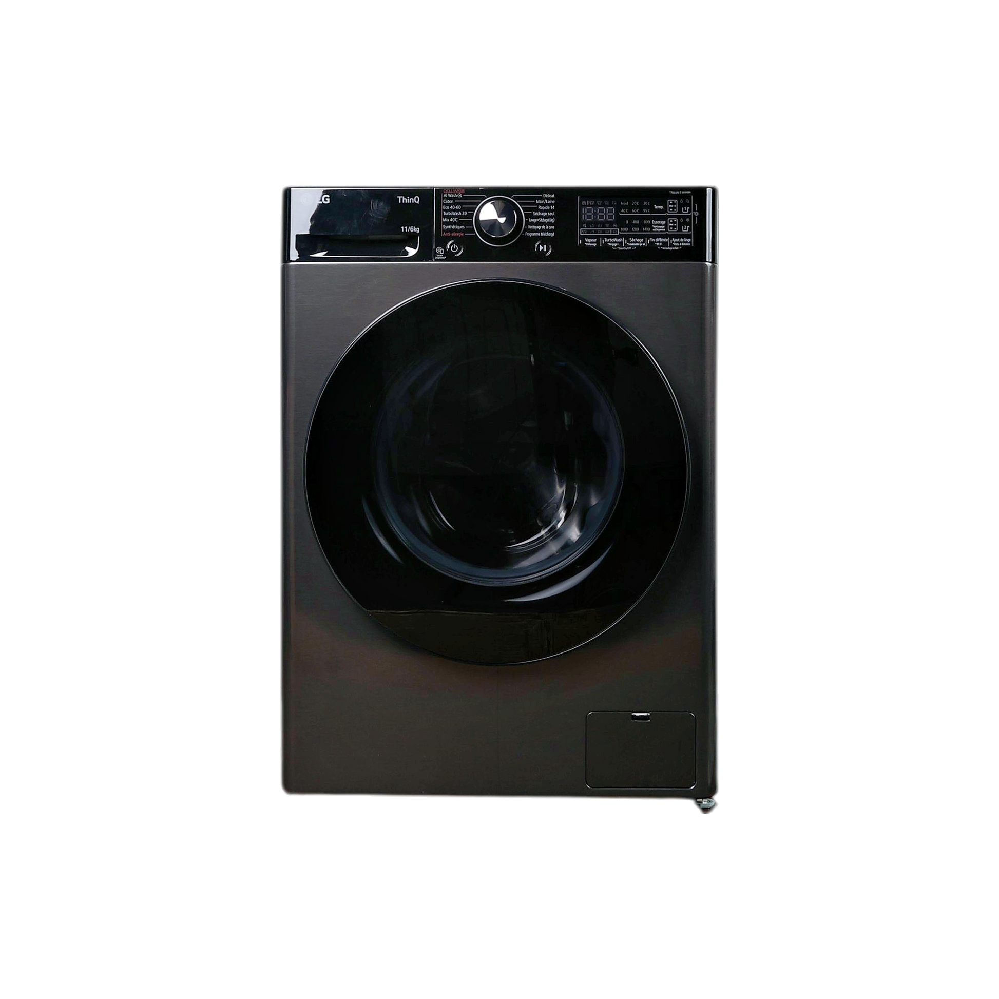 Lave-Linge Sechant 11 kg Reconditionné LG F164R78BSTA : vue de face