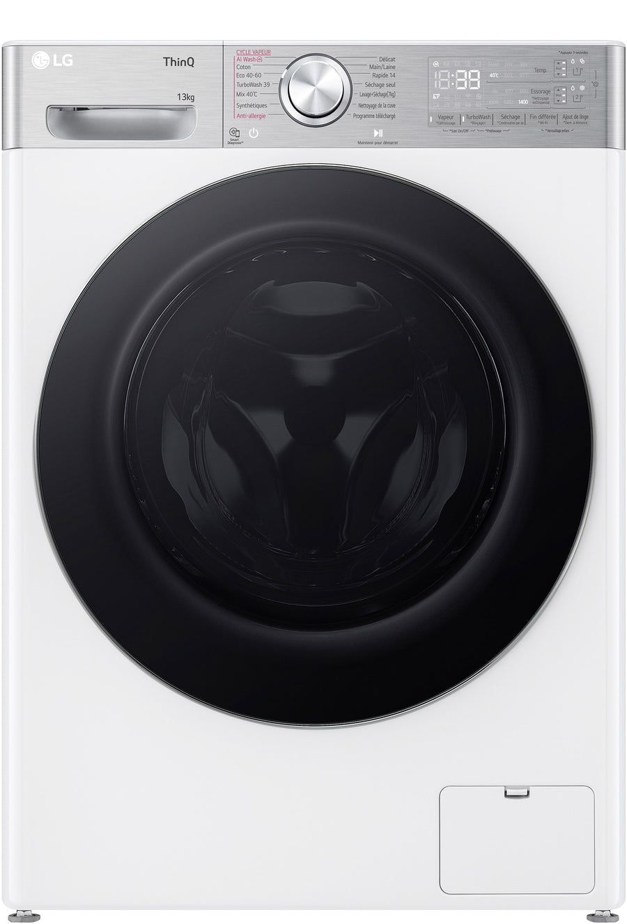 Lave-linge Sechant 13 kg Reconditionné LG F374R92WSTA