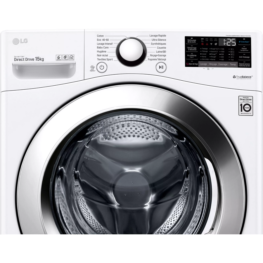 Lave-linge Hublot 15 kg Reconditionné LG F51P12WH