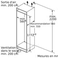 Congélateur Encastrable 212 Litres Reconditionné BOSCH GIN81VEE0