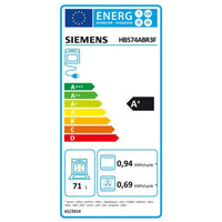 Four Chaleur Tournante 71 L Reconditionné SIEMENS HB574ABR3F