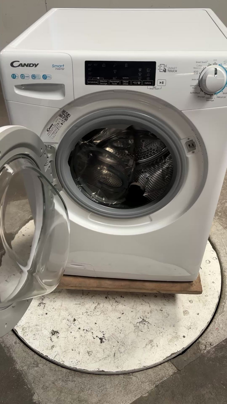 Lave-linge Hublot 11 kg Reconditionné CANDY CS 1411TXME/1-S