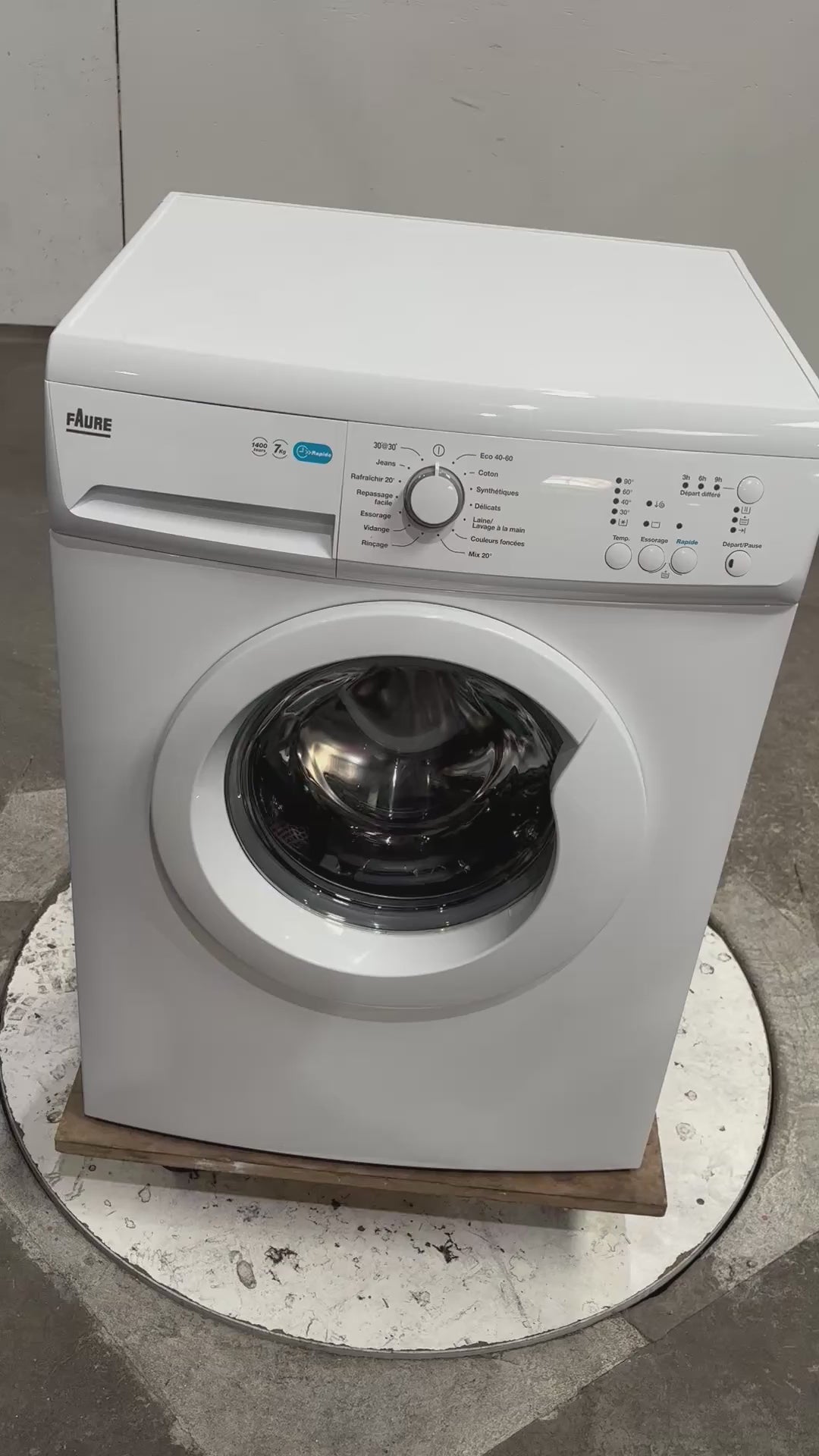 Lave-linge Hublot 7 kg Reconditionné FAURE FWF7140PS