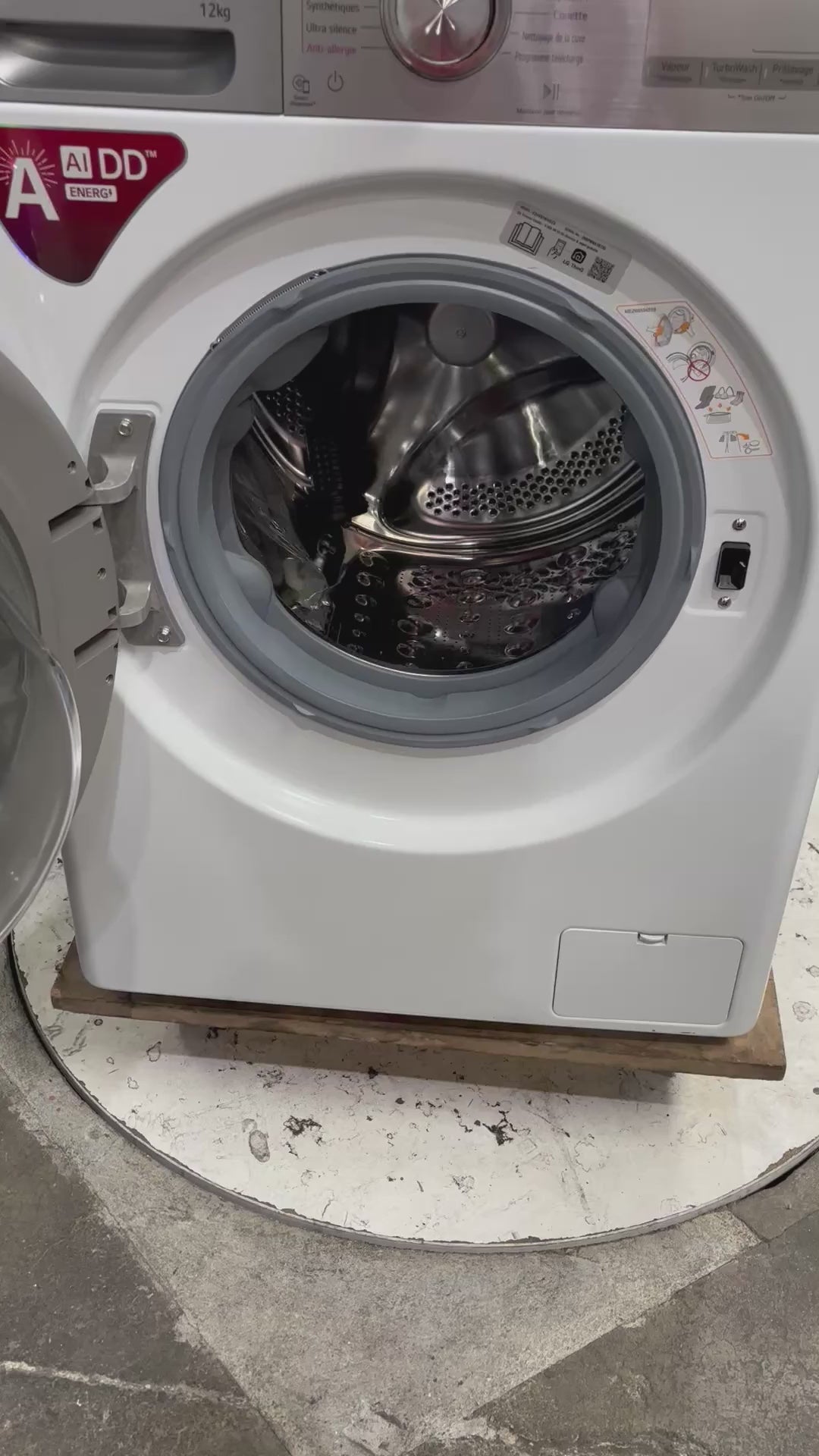 Lave-linge Hublot 12 kg Reconditionné LG F24V92WHSTA