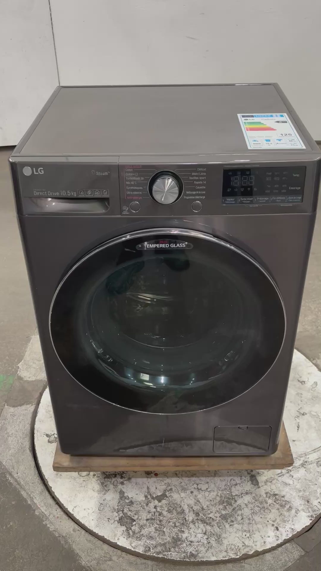 Lave-linge Hublot 10.5 kg Reconditionné LG F14V92BS