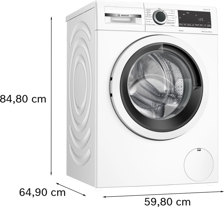Lave-linge Sechant 9 kg Reconditionné BOSCH WNA144V0FR