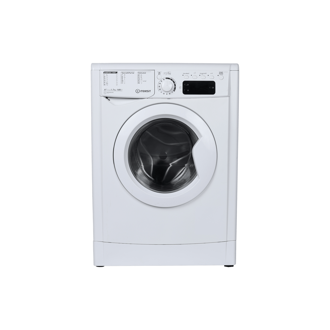 Lave-Linge Hublot 7 kg Reconditionné INDESIT EWE 71483 W EU : vue de face