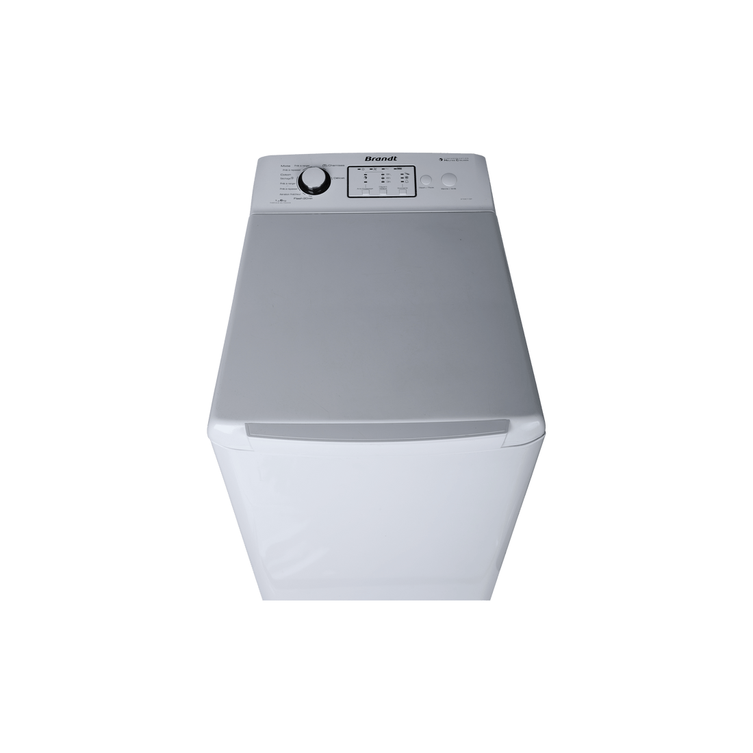 Seche-Linge Condensation 6 kg Reconditionné BRANDT ETE6716F : vue du haut ouverture et commandes