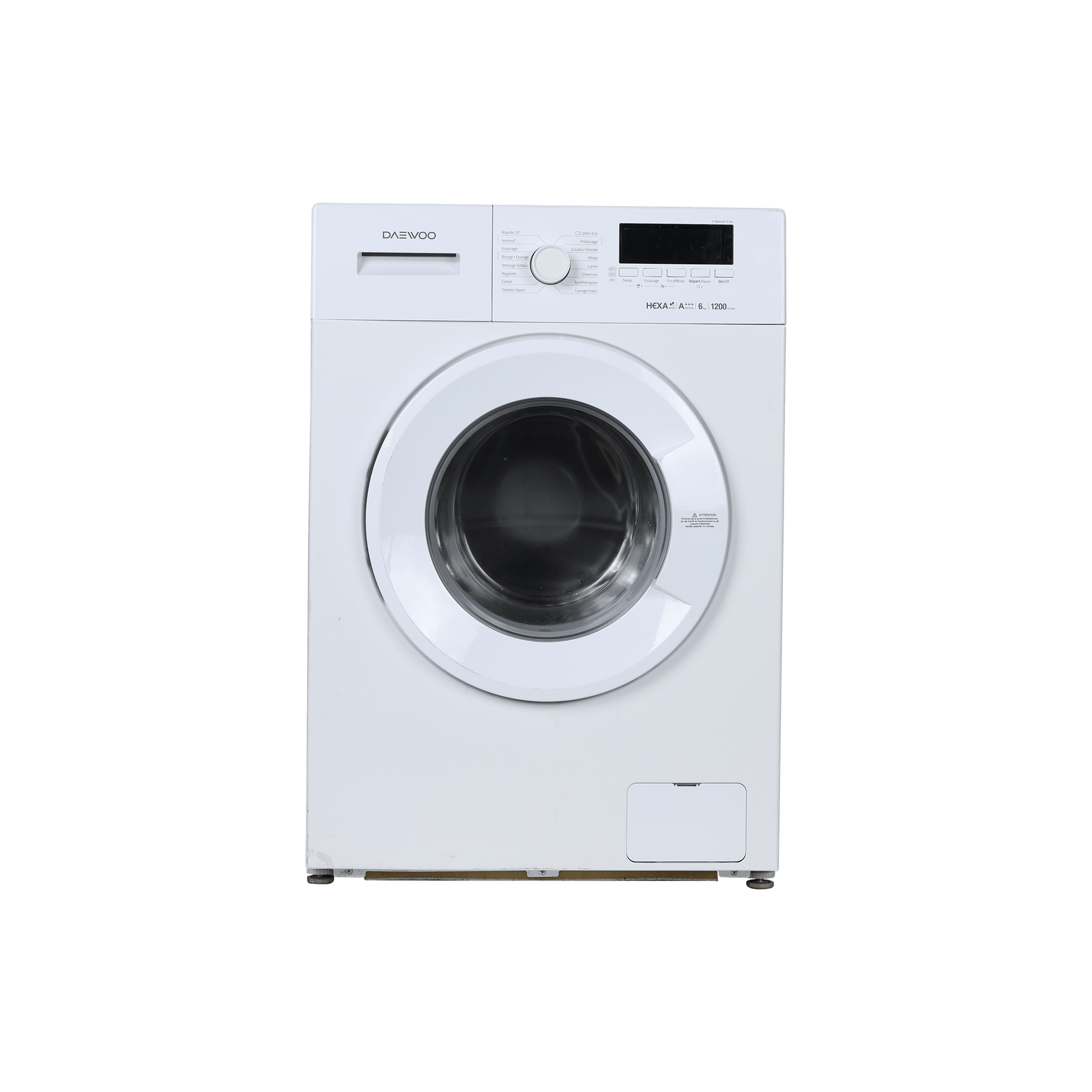 Lave-Linge Hublot 6 kg Reconditionné DAEWOO DWD6T1211 : vue de face