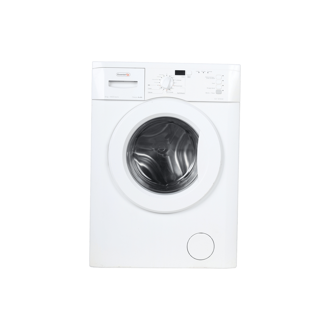 Lave-Linge Hublot 6 kg Reconditionné ESSENTIEL B ELF 614DD2 : vue de face
