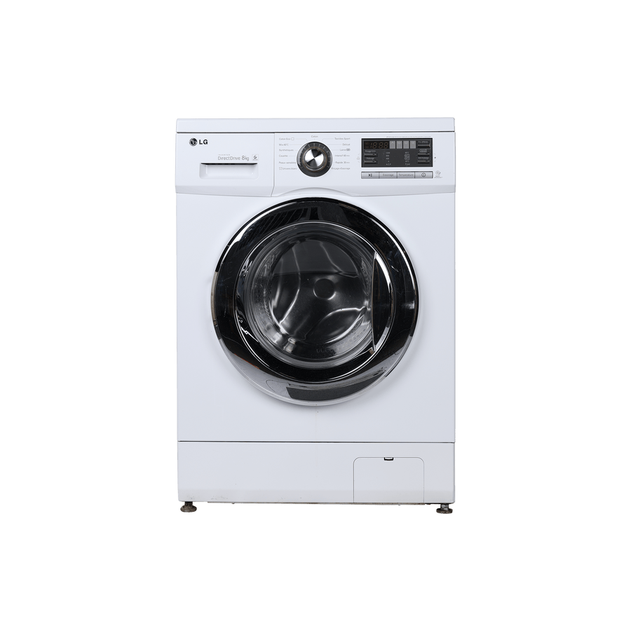 Lave-Linge Hublot 8 kg Reconditionné LG F82882WH : vue de face