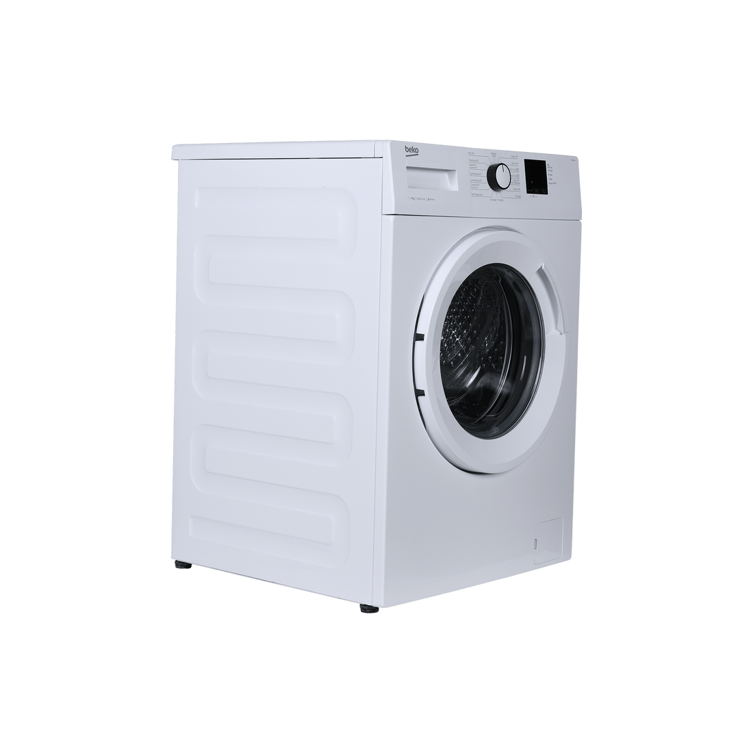 Lave-Linge Hublot 9 kg Reconditionné BEKO WMB9144 : vue du côté gauche