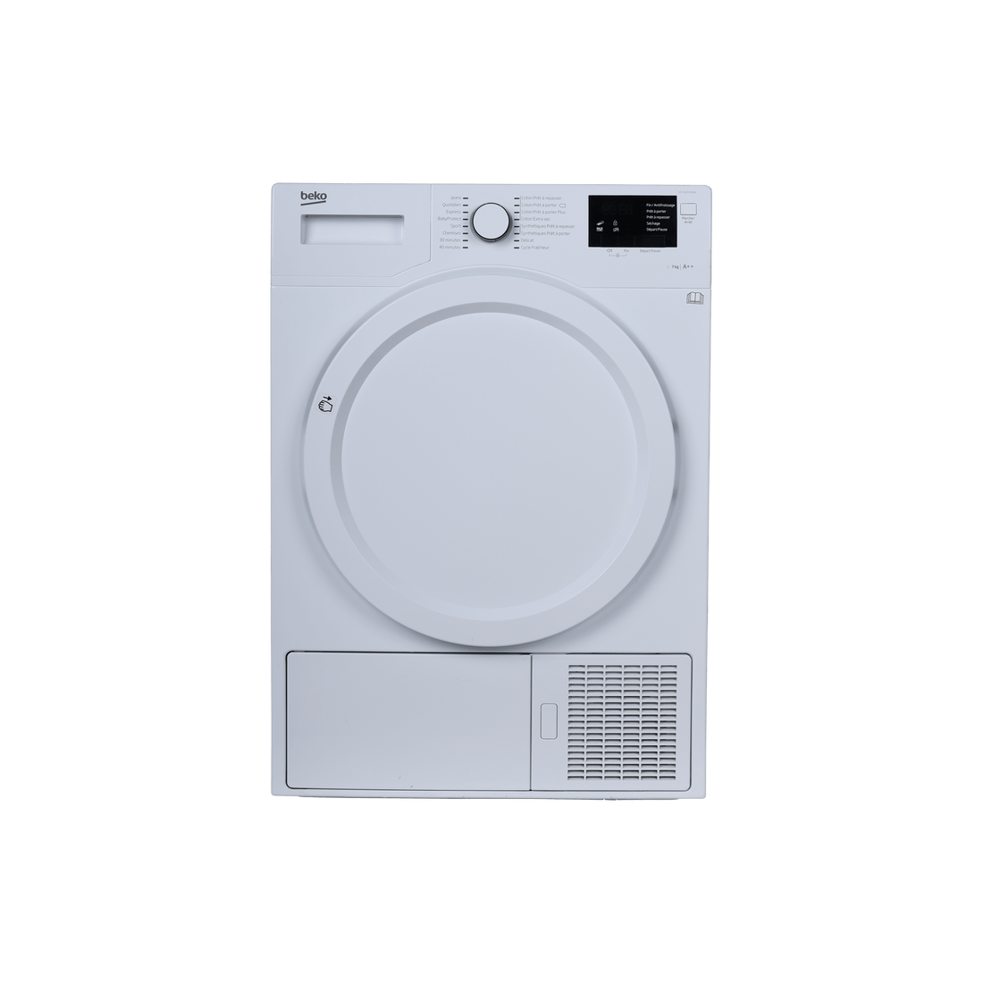 Seche-Linge Pompe À Chaleur 7 kg Reconditionné BEKO DS7433PA0W : vue de face