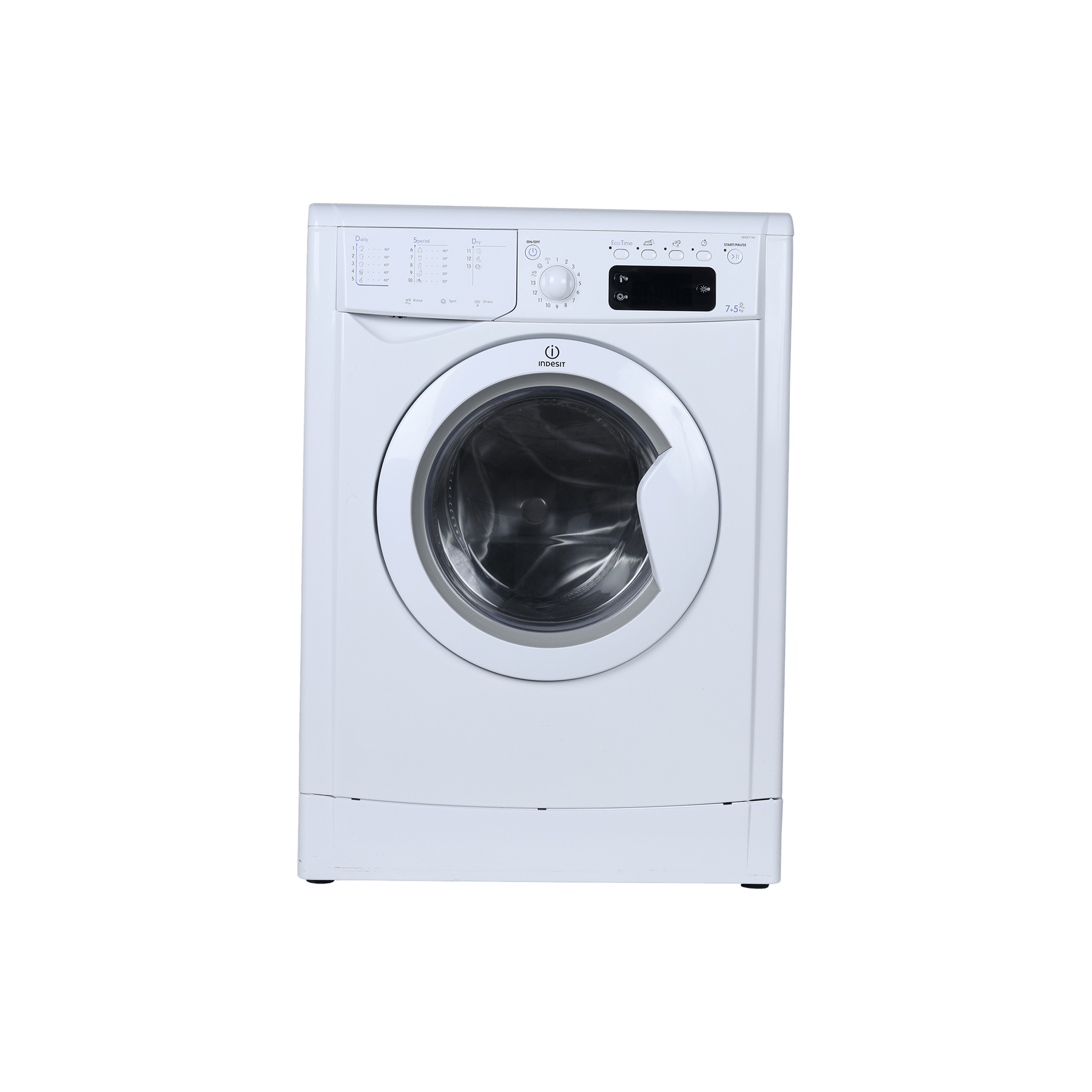 Lave-Linge Hublot 7 kg Reconditionné INDESIT IWDE-7145-B-EU : vue de face