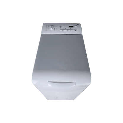 Lave-Linge Top 6 kg Reconditionné ESSENTIEL B ELT-6125B : vue du haut ouverture et commandes
