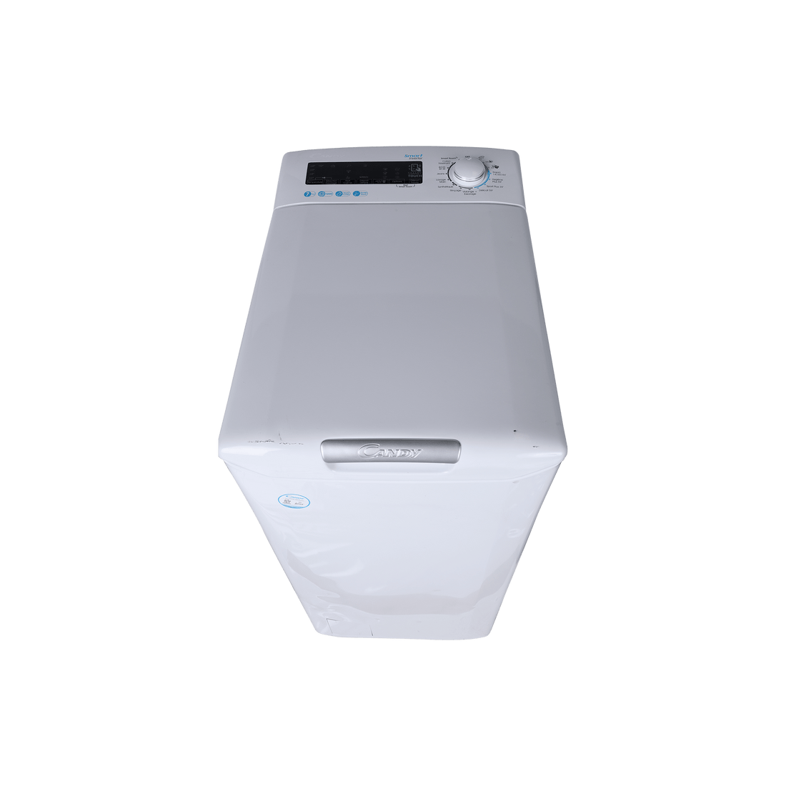 Lave-Linge Top 7 kg Reconditionné CANDY CSTG27TMVE/1-47 : vue du haut ouverture et commandes