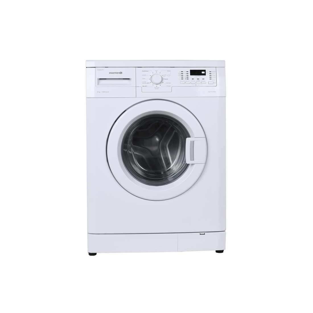 Lave-Linge Hublot 6 kg Reconditionné ESSENTIEL B ELF 614D4 : vue de face