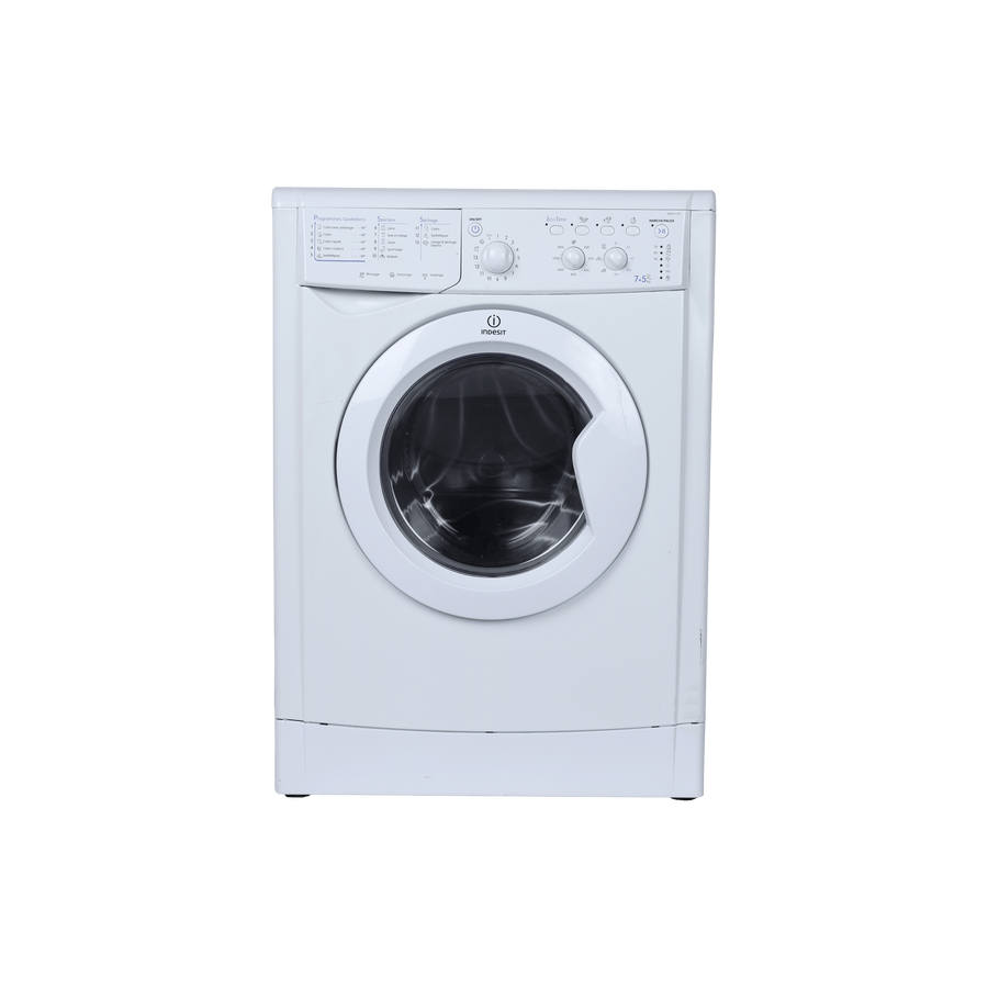 Lave-Linge Sechant 7 kg Reconditionné INDESIT IWDC-7145-FR : vue de face