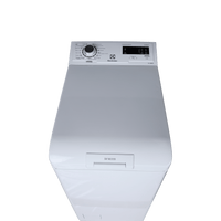 Lave-Linge Top 7 kg Reconditionné ELECTROLUX EWT1376HL1 : vue du haut ouverture et commandes