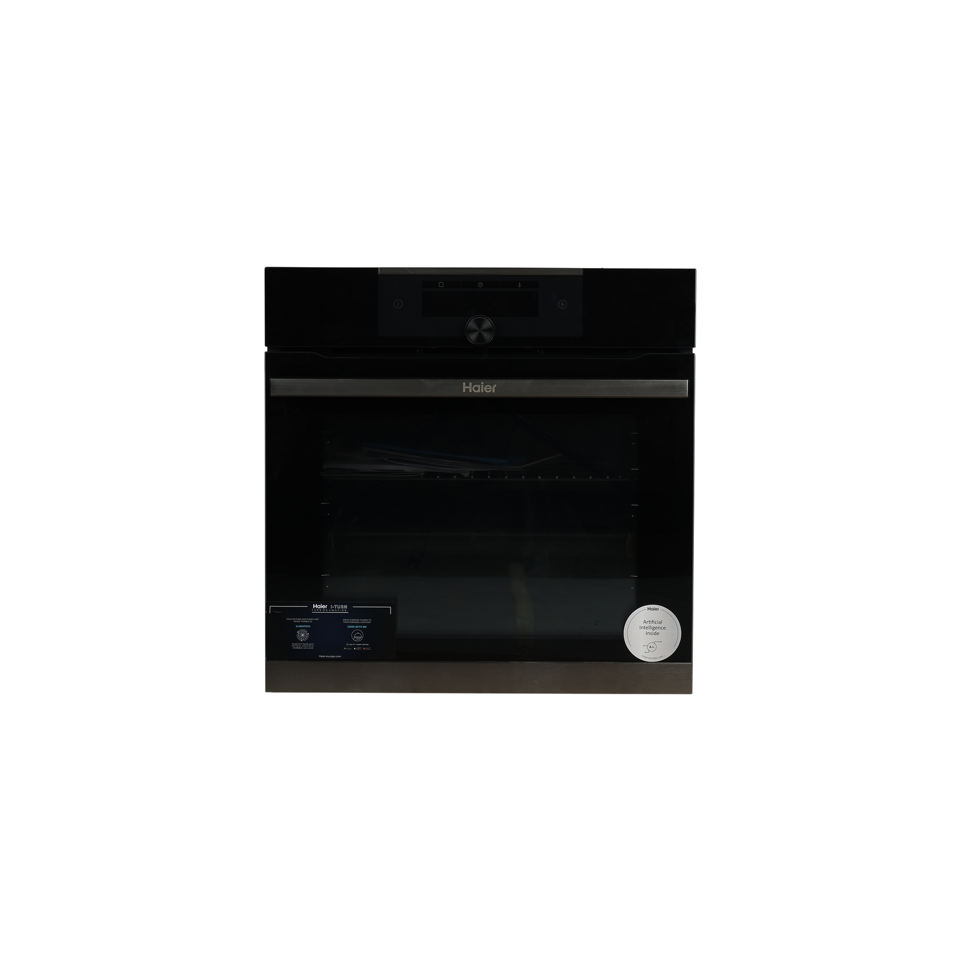 Four Chaleur Tournante 70 L Reconditionné HAIER HWO60SM5F8BH : vue de face