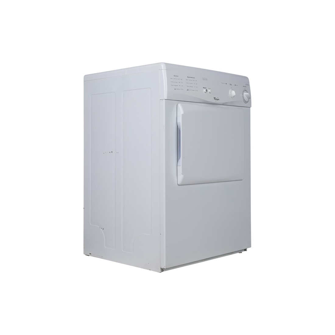Seche-Linge Evacuation 6 kg Reconditionné WHIRLPOOL AWZ3306 : vue du côté gauche