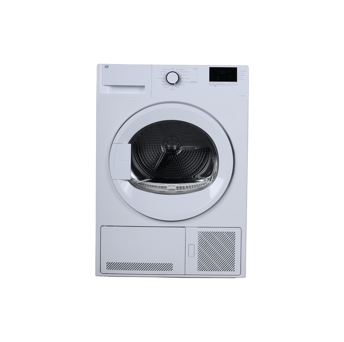 Seche-Linge Condensation 8 kg Reconditionné ESSENTIEL B ESLC8D5 : vue de face