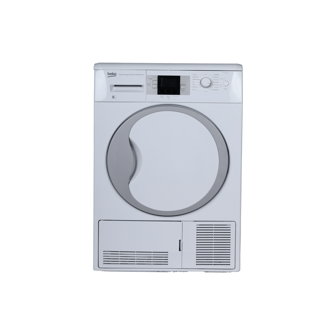Seche-Linge Condensation 8 kg Reconditionné BEKO DCU8330X : vue de face
