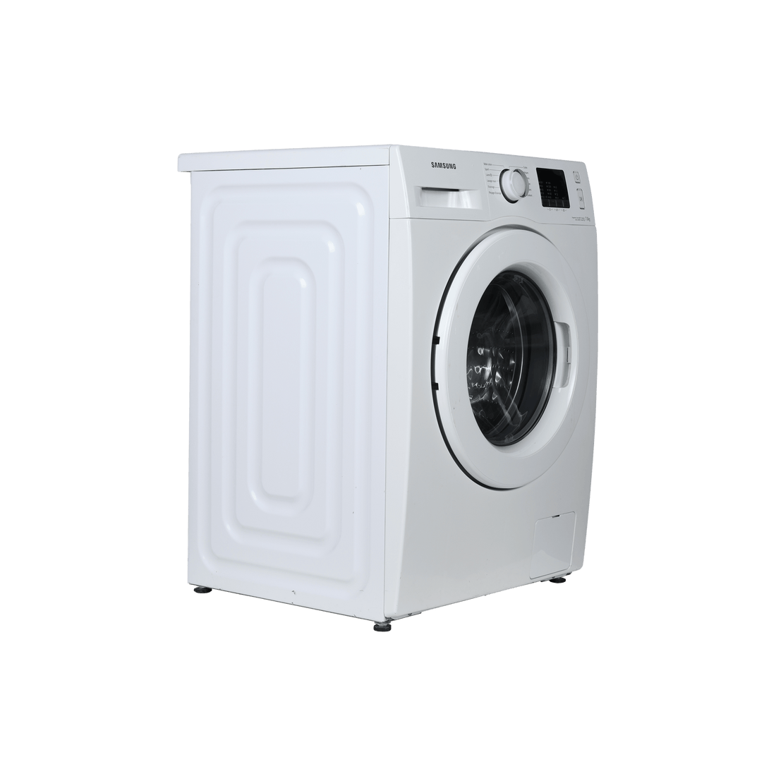 Lave-Linge Hublot 7 kg Reconditionné SAMSUNG WF70F5E0N4W : vue du côté gauche