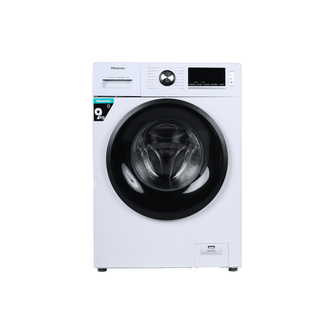 Lave-Linge Hublot 9 kg Reconditionné HISENSE WFKV9014 : vue de face