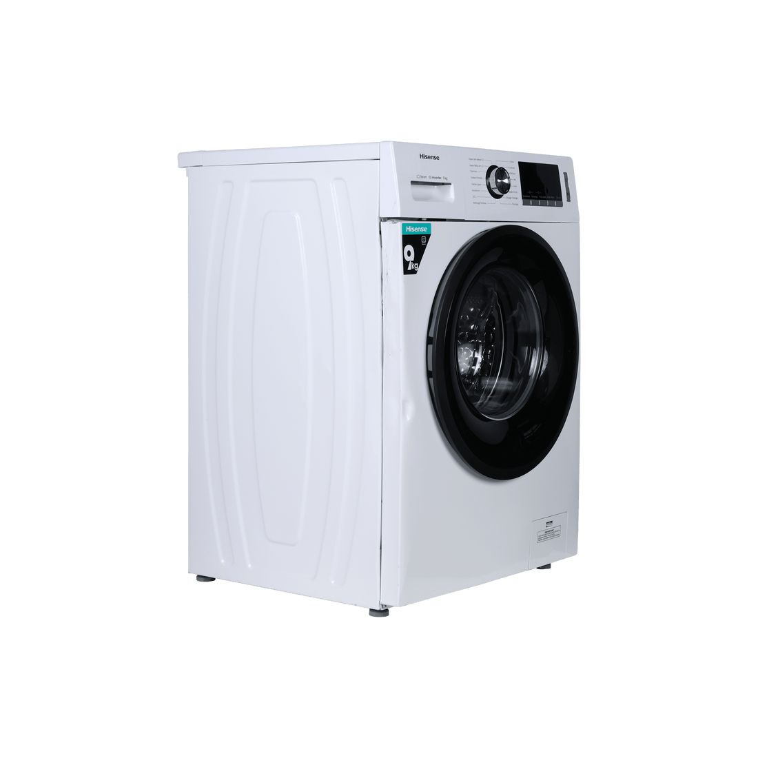 Lave-Linge Hublot 9 kg Reconditionné HISENSE WFKV9014 : vue du côté gauche
