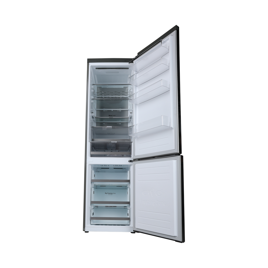 Réfrigérateur Avec Congélateur 384 L Reconditionné LG GBB72PZUEN : vue de l'intérieur