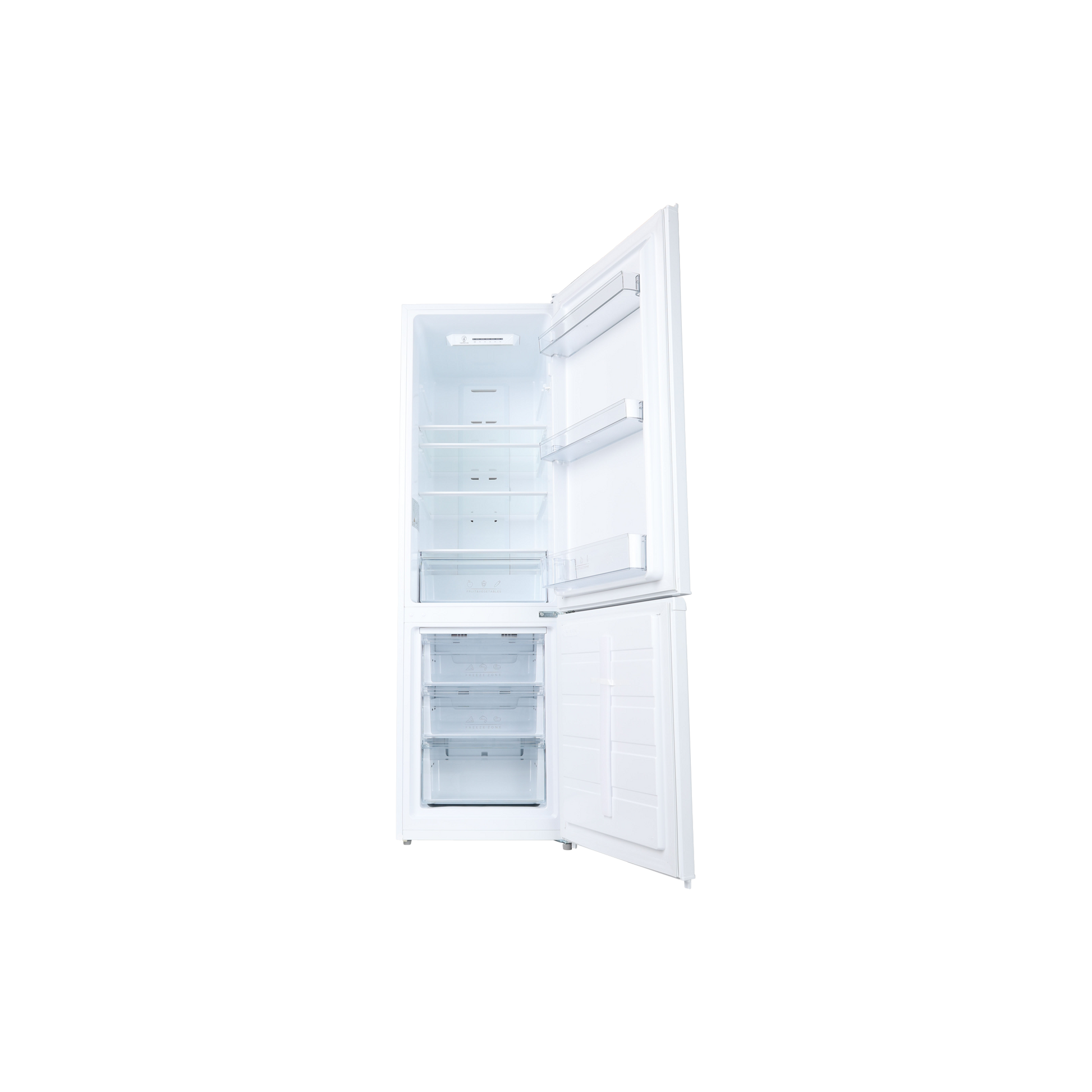 Réfrigérateur Avec Congélateur 201 L Reconditionné VALBERG CNF 270 F W625C : vue de l'intérieur