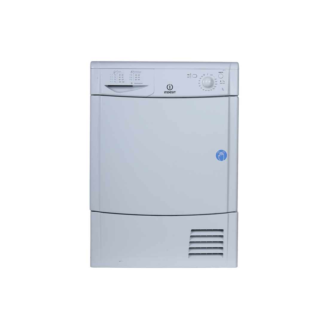 Seche-Linge Condensation 7 kg Reconditionné INDESIT IDC-75-FR : vue de face