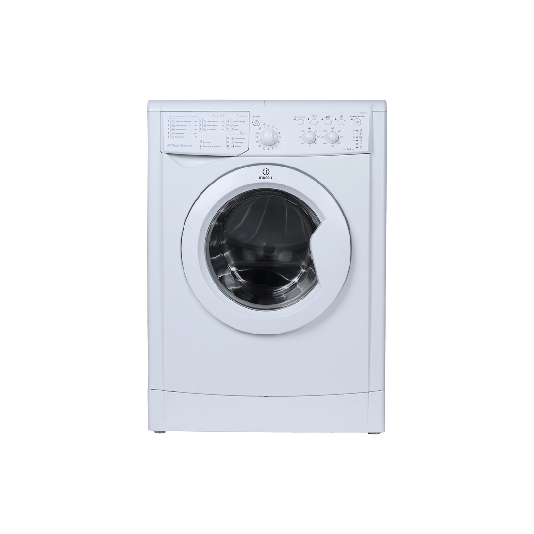 Lave-Linge Hublot 7 kg Reconditionné INDESIT IWC-71251-C-FR : vue de face
