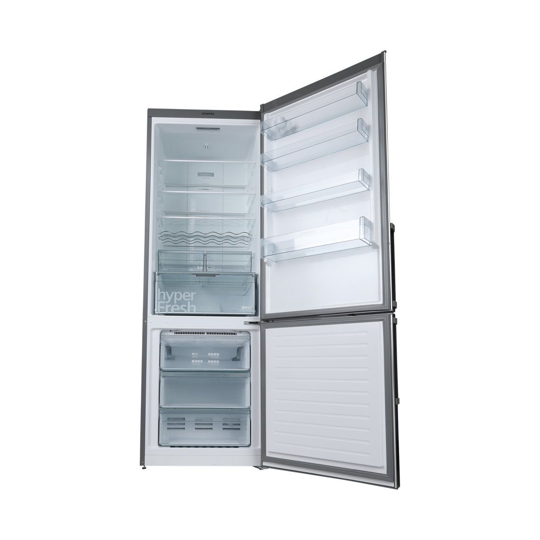 Réfrigérateur Multi-Portes 435 L Reconditionné SIEMENS KG49NXIEP : vue de l'intérieur